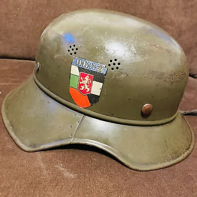 Rare Original WWII WWI German Helmet M16-18 Bulgarian Legion PVHZ Excellent Cond • $1912.50