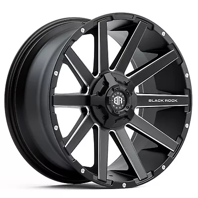 20  Ford Ranger Wheels Black Rock Blade Black Milled Rims For Ranger Px Px2 Px3 • $1599
