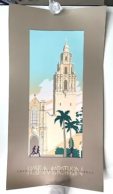 San Diego 1988 Half Marathon Poster America’s Finest City Serigraph Signed 1/500 • $149.95