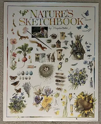 VTG '94 Marjolein Bastin 24x30 Poster Print Natures Sketchbook USA NEW Sealed • $89.98