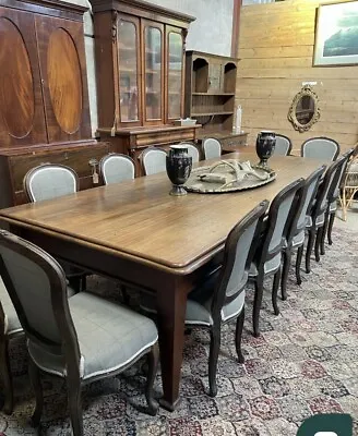 A Large Antique Late 18th Century English Oak Table Seats 10 /12 /14 • £3995