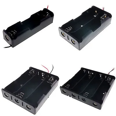 18650 Battery Holder/Box  For 1/2/3 & 4 Batteries With Wire Connects. UK Seller • £6.75