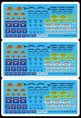 CAMEL Trophy1/43 1/32 1/24 1/18 Rally Slot Car Scalextric Decals • £13.99