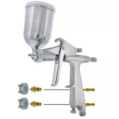 MINI Pistol Grip Touch-Up Detail Airbrush PAINT SPRAY GUN W-3 Tips 0.5 0.8 1.0mm • $45.99