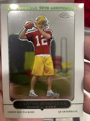 2005 Topps Chrome Aaron Rodgers Green Bay Packers #190 Football Card • $110