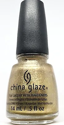 China Glaze Nail Polish Mingle With Kringle 1260 Metallic Foil Gold Long Lasting • $8.95