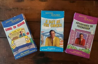 Mister Rogers Neighborhood Vhs Lot Adventures In Friendship Day Circus School • $29.99