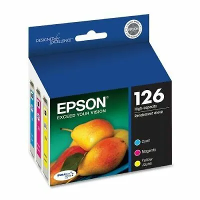 Epson 126 High Capacity Color Ink Cartridges Cyan Magenta Yellow Exp 10/2020 NEW • $21.99