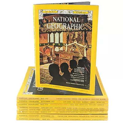 LOT X9 Bundle 1970s National Geographic Magazine Mixed Volumes +maps • $35