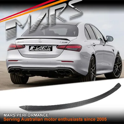 E63-S AMG Style Dry Carbon Trunk Lip Spoiler For Mercedes Benz E W213 & E43 E55 • $399.99