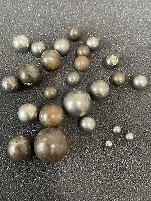 25 Lot Vintage Steel Marble Steelies Balls 8mm To 25mm • $24.99