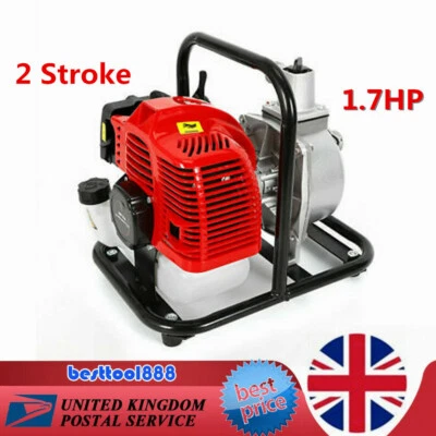 £100 • Buy Gasoline Water Pump 1.7 HP 43CC 2 Stroke Transfer Pump Irrigation Water Transfer