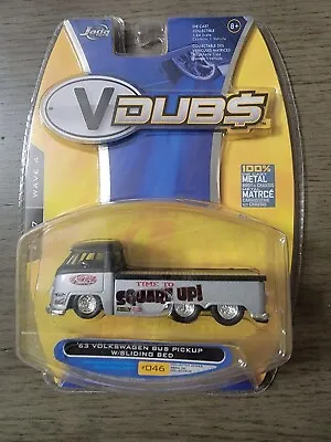 $12.90 • Buy Jada Toys VDubs '63 VW Bus Pickup W/ Sliding Bed 1:64 2007 Wave 4 #046