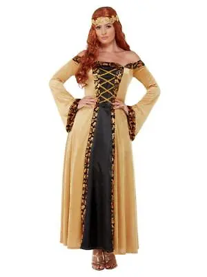 Adult Ladies Deluxe Medieval Lady Countess Queen Fancy Dress Costume • £12.82