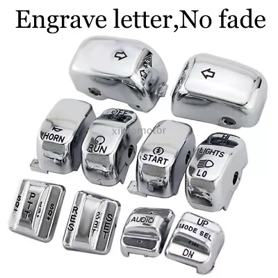 $18.61 • Buy 10X Handlebar Control Switch Caps For Harley Touring Electra Street Road Glide