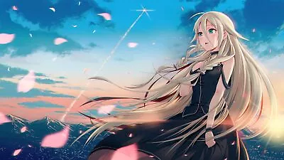 Anime Ia Vocaloid Black Dress Crying Clouds Mountains Playmat Gaming Mat • $36.99