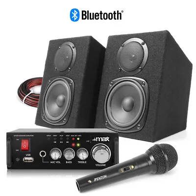 £79.99 • Buy DMS40 Home Karaoke Party Speaker Set With Microphone Bluetooth MP3 Music Machine