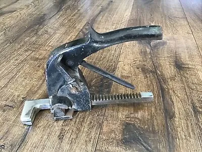 Vintage Tensioner Ratcheting Steel Strap Pistol Grip Binding Tool USA Free Ship • $195