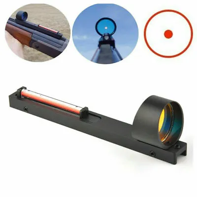  For Shotgun Rib Rail Sight Red Fiber Dot Reflex Circle Holographic Scope  • $21.22