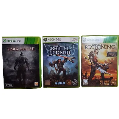 NTSC-J Xbox 360 - Dark Souls 2 + Brutal Legend + Kingdoms Of Amalur Reckoning • $24.87