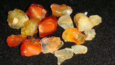 Mixed Mexican Fire Cherry Opal Rough Specimens  50  Carats • $16.50