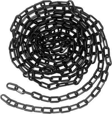 £12.38 • Buy QWORK 5M X 6mm Chain Link Fence, Plastic Chain Barrier For Crowd Control, Line