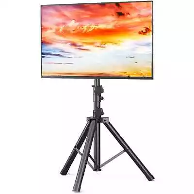 TAVR Foldable Height Adjustable Tripod TV Stand For TVs Up To 75 Inch Outdoor • $48.99