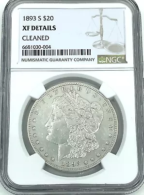 1893-SMorgan Silver Dollar MISTAKE HOLDER XF Details Cleaned Mis L-$20 Gd • $13800