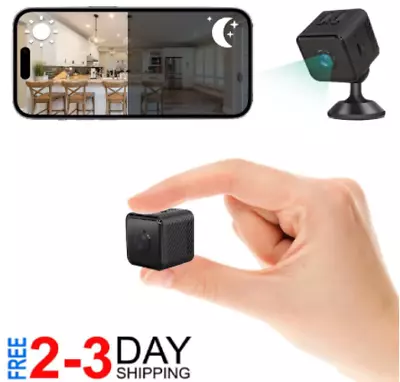 Mini Spy Camera WiFi Hidden Camera Night Vision 4K HD Spy Nanny Cam For Home • $31.89