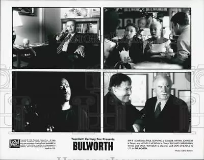 1998 Press Photo Paul Sorvino Ariyan Johnson Michele Morgan In  Bulworth  • $19.99