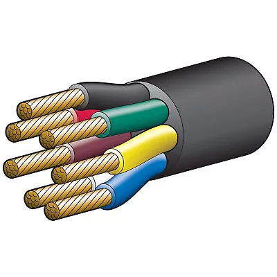 Narva 5874-30TC 7 Core Trailer Cable 4mm 15 Amp - 1 Meter Length • $7.95