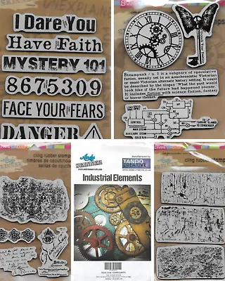 Stampendous Tando Creative Andy Skinner Unmounted Rubber Stamps Steampunk New • $14.99