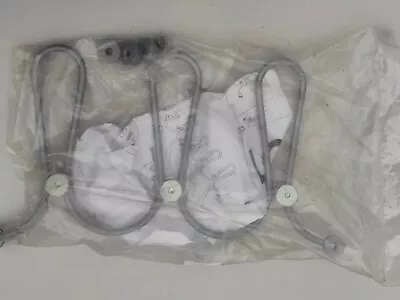 IKEA LOGGA Clothes Coat 3 Hook Hanger Wall Fixing Metal Modern Design New Sealed • £5