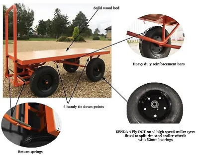 Farm Turntable Truck 1000kg Heavy Duty Platform Truck Hay Cartabouta UK STOCK • £549.98