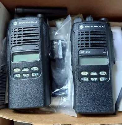 Motorola HT1250 128-Channels Portable Two-Way Radio Includes Batteries & Charger • $400