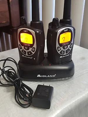 Midland GXT1000 XTRA Talk GXT1000G Walkie Talkies W/Charger • $50