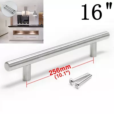 30Pack Brushed Nickel Kitchen Cabinet Pulls Stainless Steel Drawer T Bar Handles • $35.99