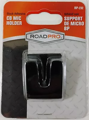 RoadPro RP-232 Black Double Sided Tape Style CB Radio Microphone Holder • $7.95