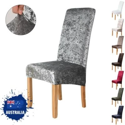 $80.69 • Buy Extra Large Dining Room Seat Cover Stretch Velvet Wedding Chair Covers Home Deco