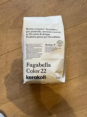 Kerakoll Fugabella Color Resin Cement Grout COLOUR 22 3kg • £10.99