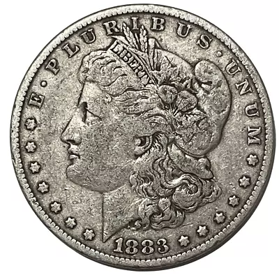 1883 Morgan Silver Dollar 90% US Silver Coin Philadelphia KM# 110 Lot B2-167 • $23.95