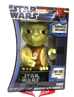 Star Wars Yoda Gumball Machine Gumballs Included 8  MIB 2012 • $17.99