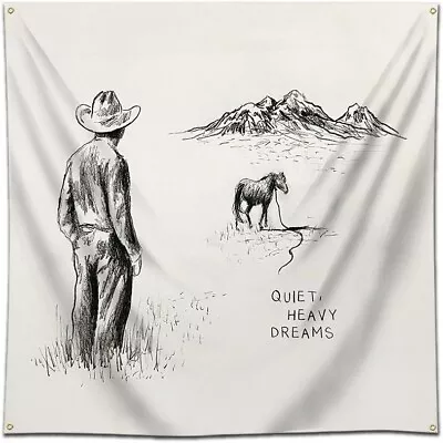 Zach Banner Music Tapestry Album Cover QuietSome Heavy Dreams Tapestry Wall Han • $25.87