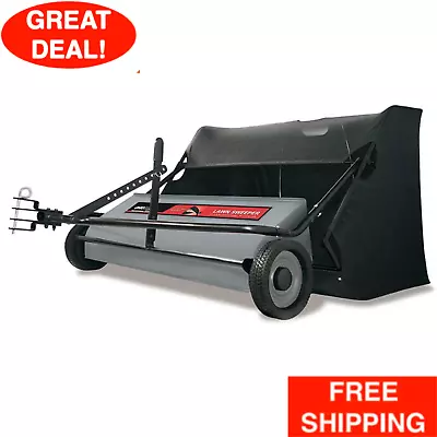 42 Inch Lawn Leaf Sweeper Tow Pull Behind Yard 22 Cu. Ft. Collector Ohio Steel • $365.99