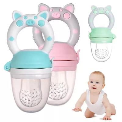 Silicone Feeder Food Bottles Supplies Baby Nipples Feeding Fresh Soother Safe • $2.83