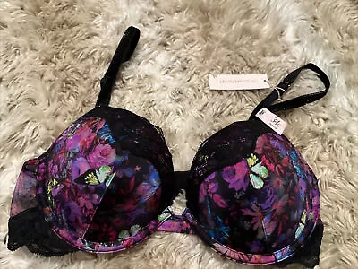 Victoria’s Secret Very Sexy Push Up Shine Straps 34C MOODY FLORAL  • $59.50