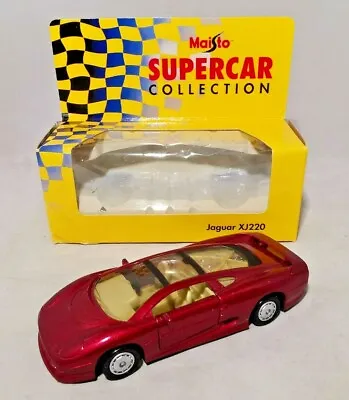 Maisto - Super Car Collection - 1:40 Diecast - Jaguar Xj220 - Red - Boxed • £3.50