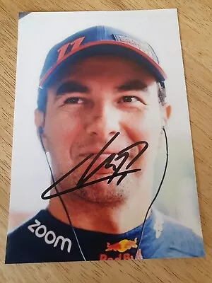 Sergio Perez Red Bull Racing F1 Driver Hand Signed Photo 6” X 4”. • $6.84