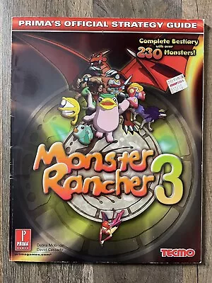 Monster Rancher 3 Prima's Official Strategy Guide McBride Cassady Softcover • $19.99