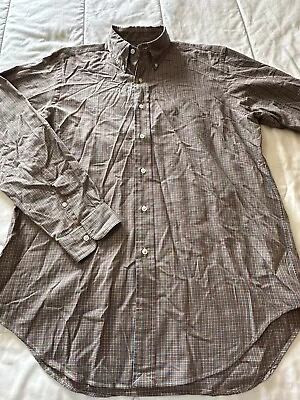 New Men’s Mens Size L Large Polo Ralph Lauren Plaid Dress Casual Shirt Top • $0.99